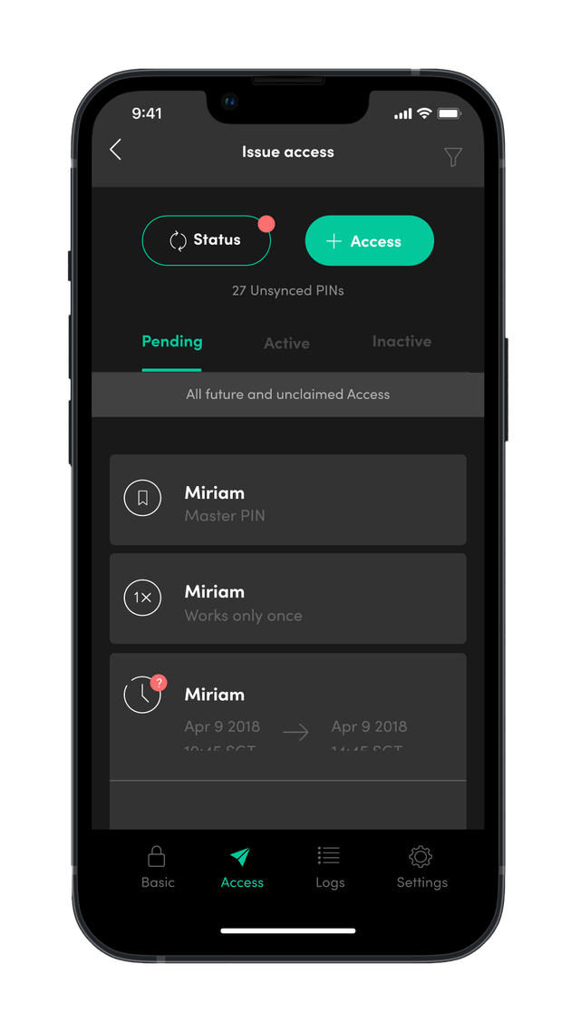 mobile app access
