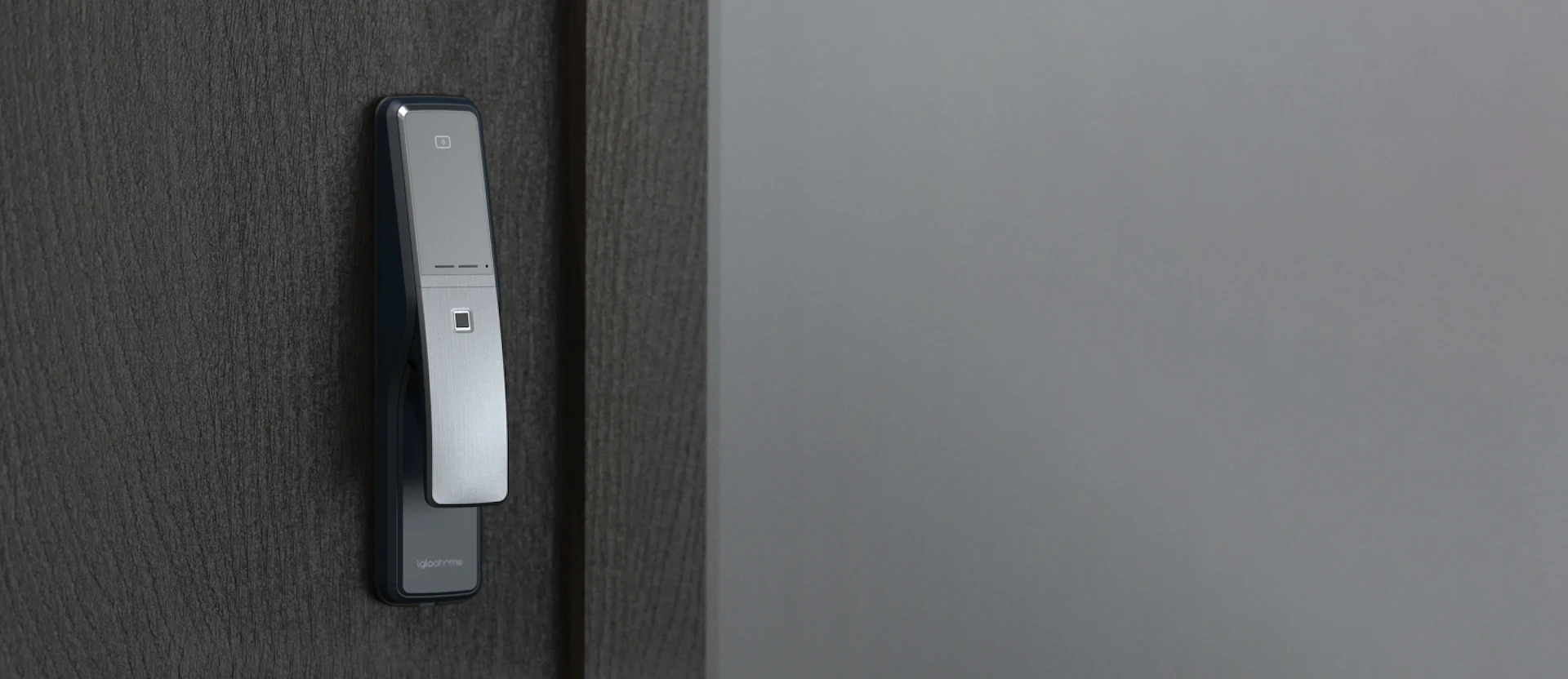 igloohome Push-Pull Mortise digital lock in Grey