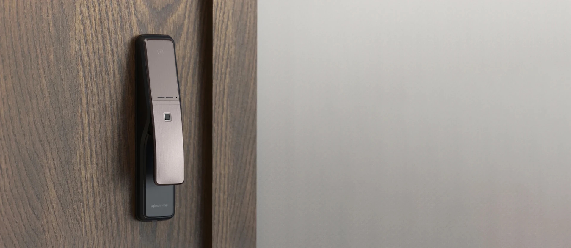 igloohome Push-Pull Mortise digital lock in Copper