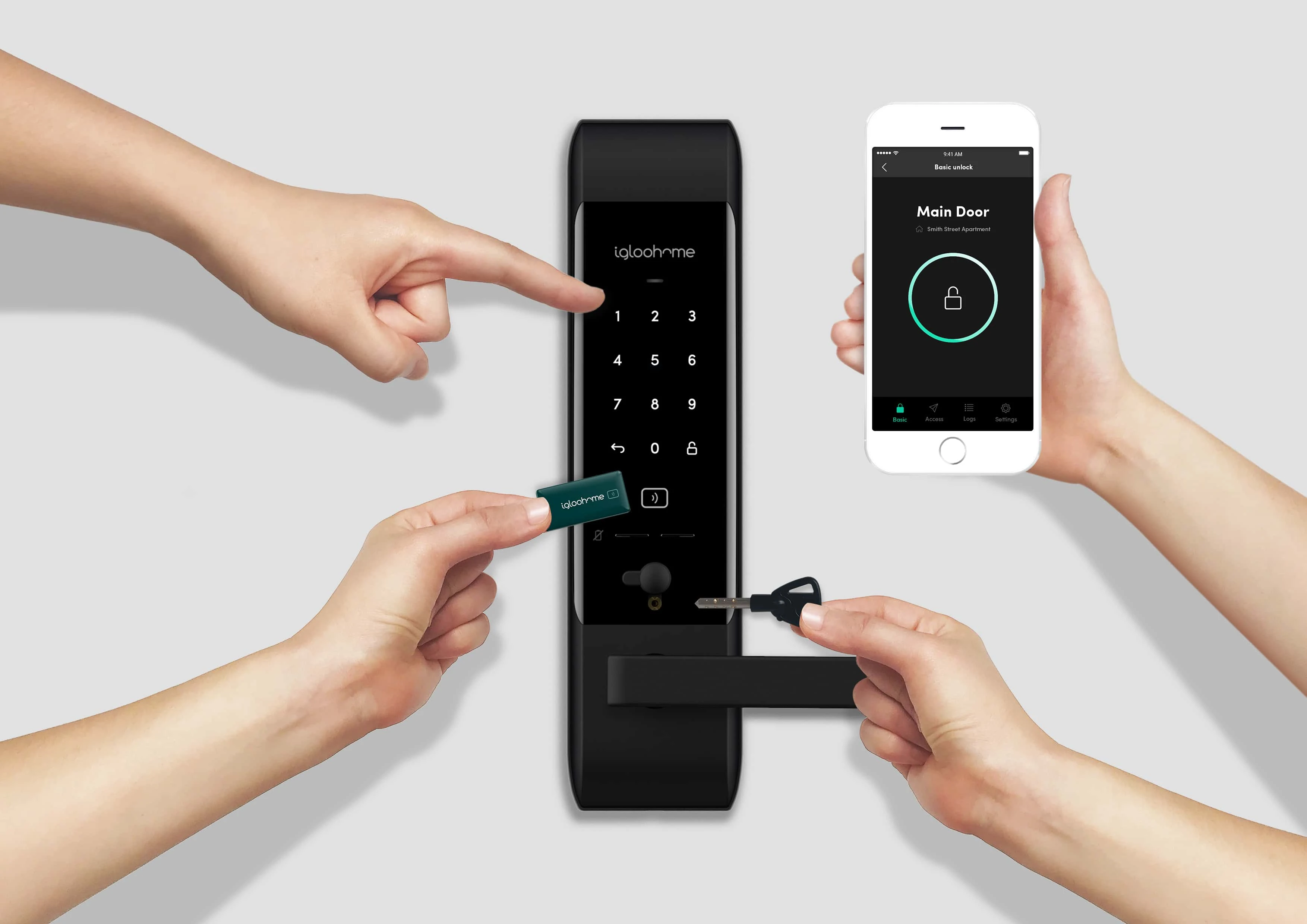 igloohome Lever Mortise digital lock access