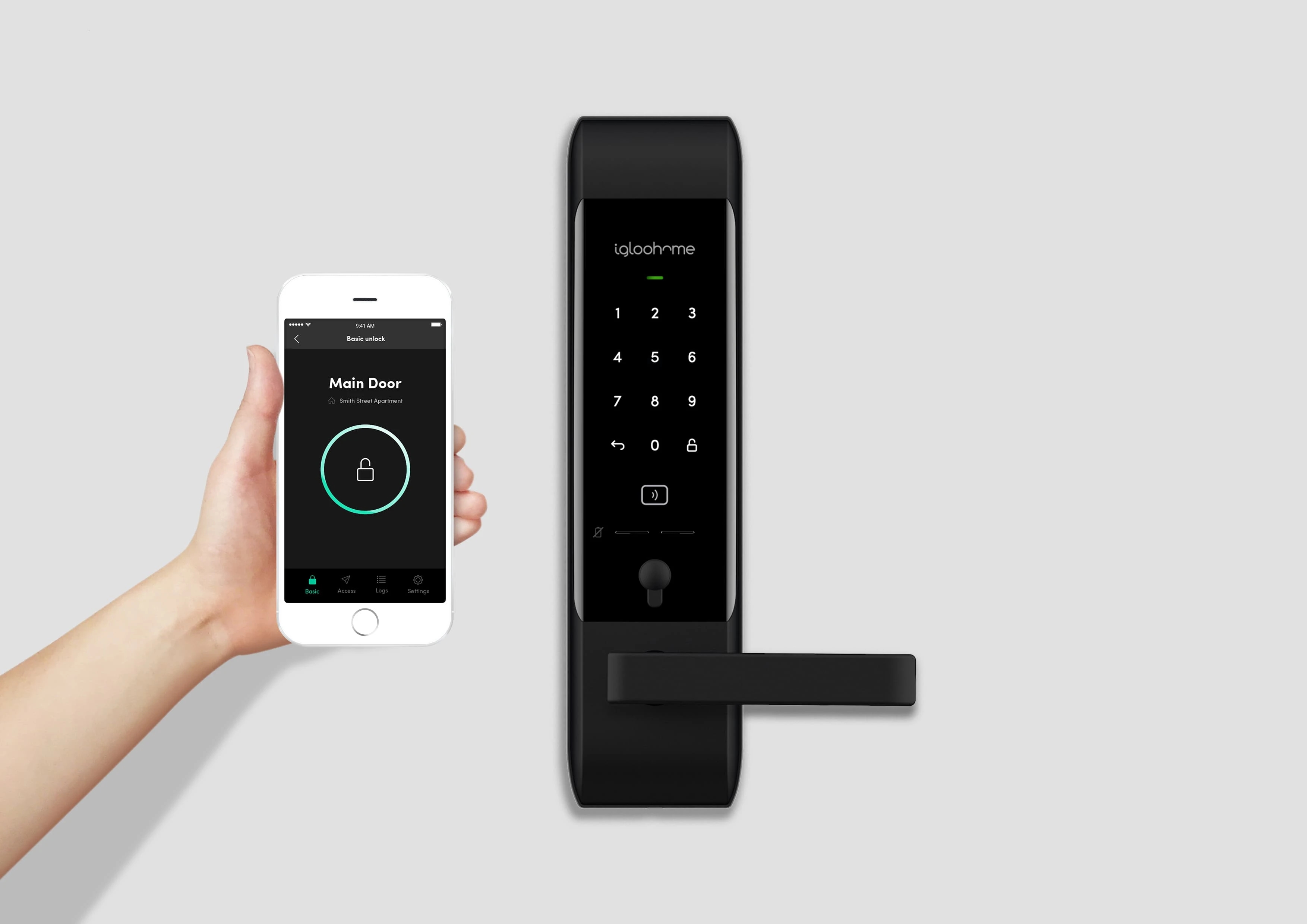 igloohome Lever Mortise digital lock mobile
