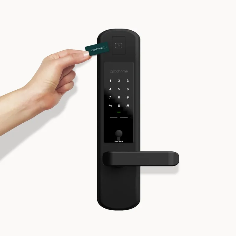 Unlock igloohome Mortise 2 digital lock with RFID