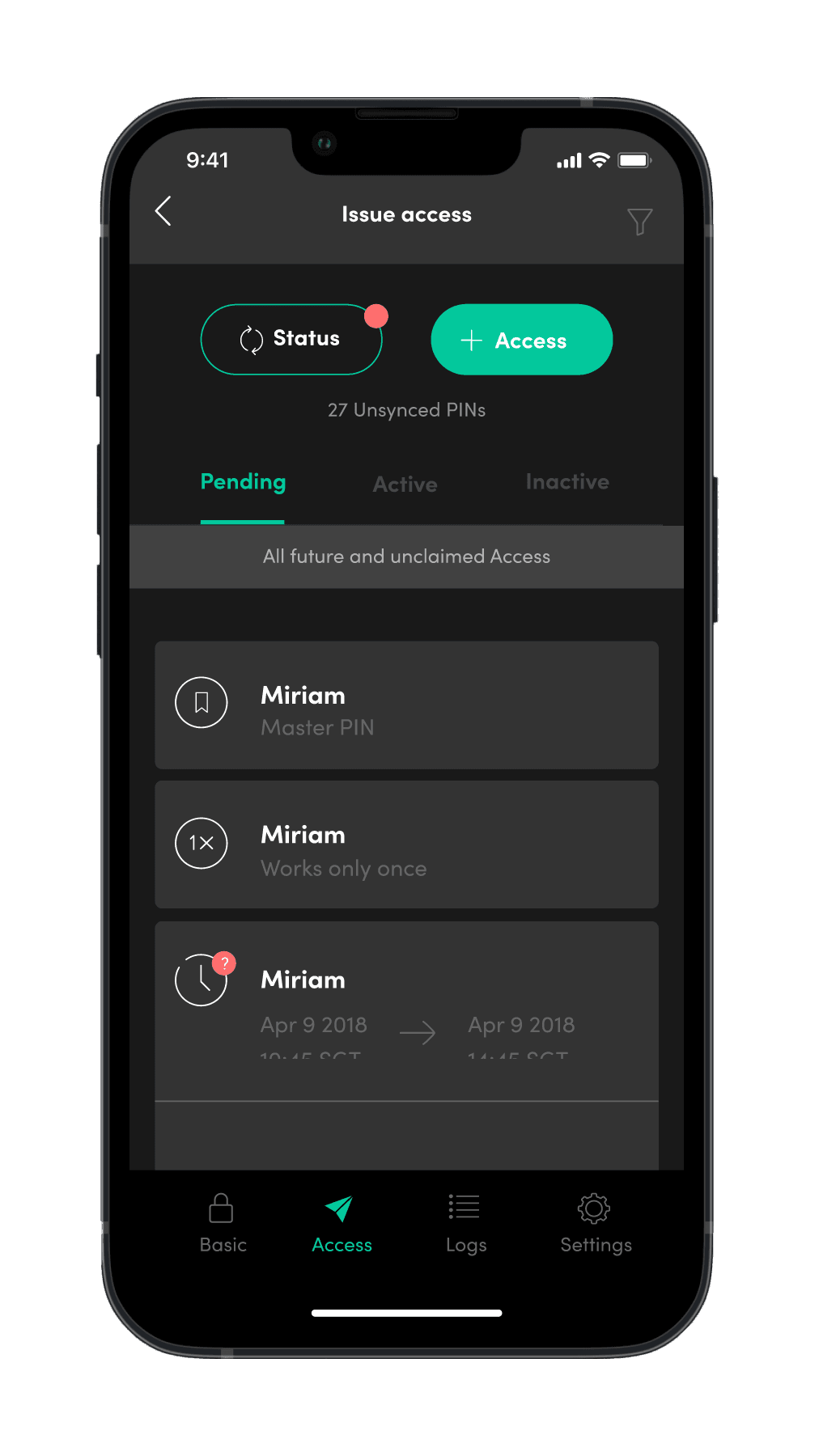 mobile app access