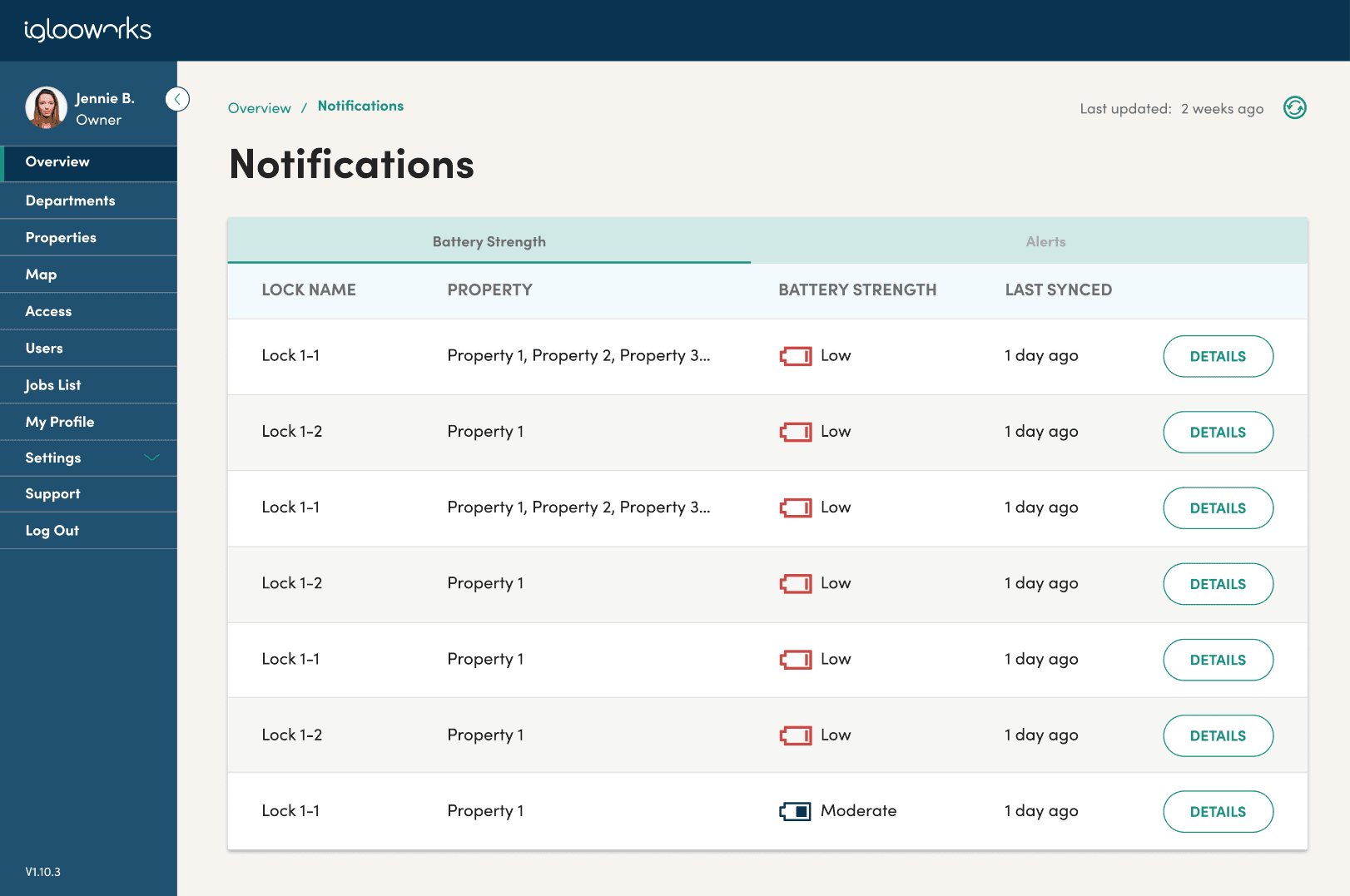 iglooworks dashboard