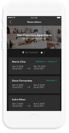 Syncs with Aribnb