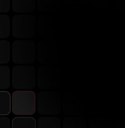 Faint cluster of rounded igloo boxes in the bottom-left corner, with one pinge outlined box
