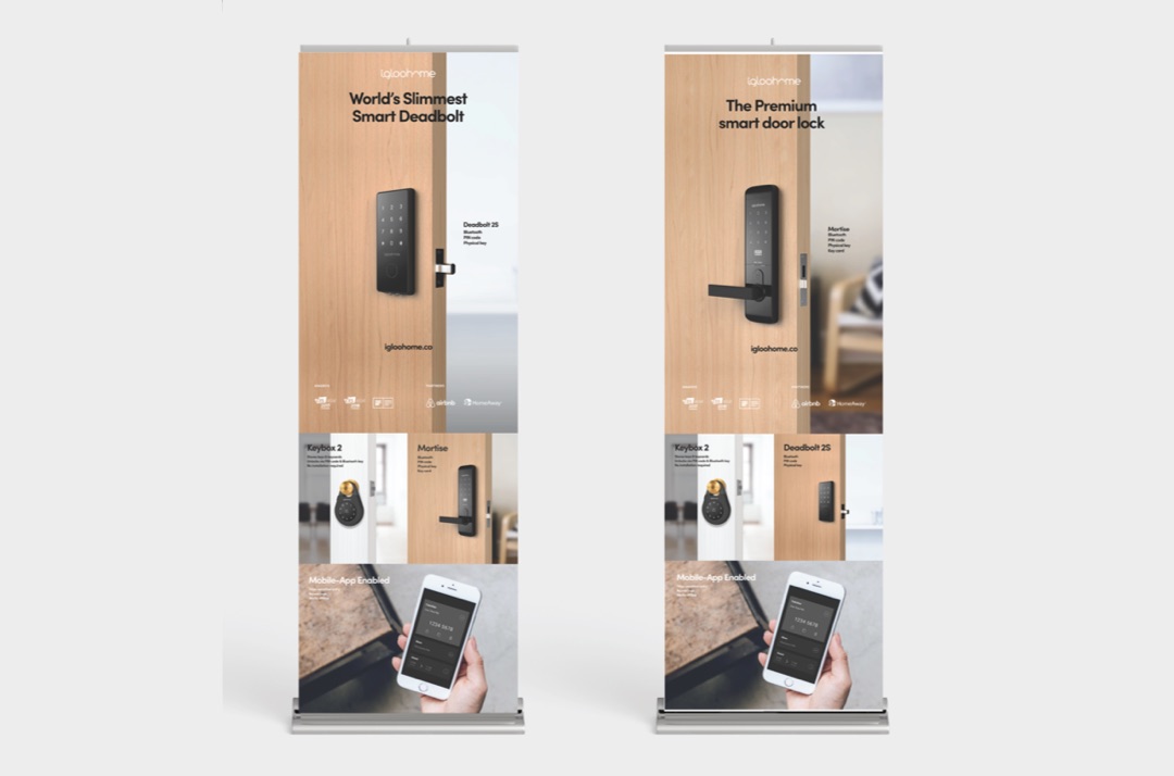 Rollup standees Rollup standees