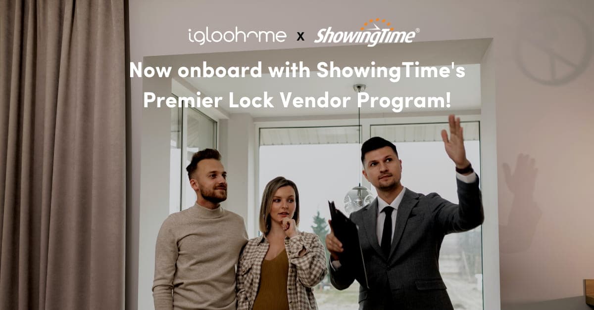 igloohome is now a Premier Lock Vendor of ShowingTime, USA’s leading showing management platform for the real estate industry