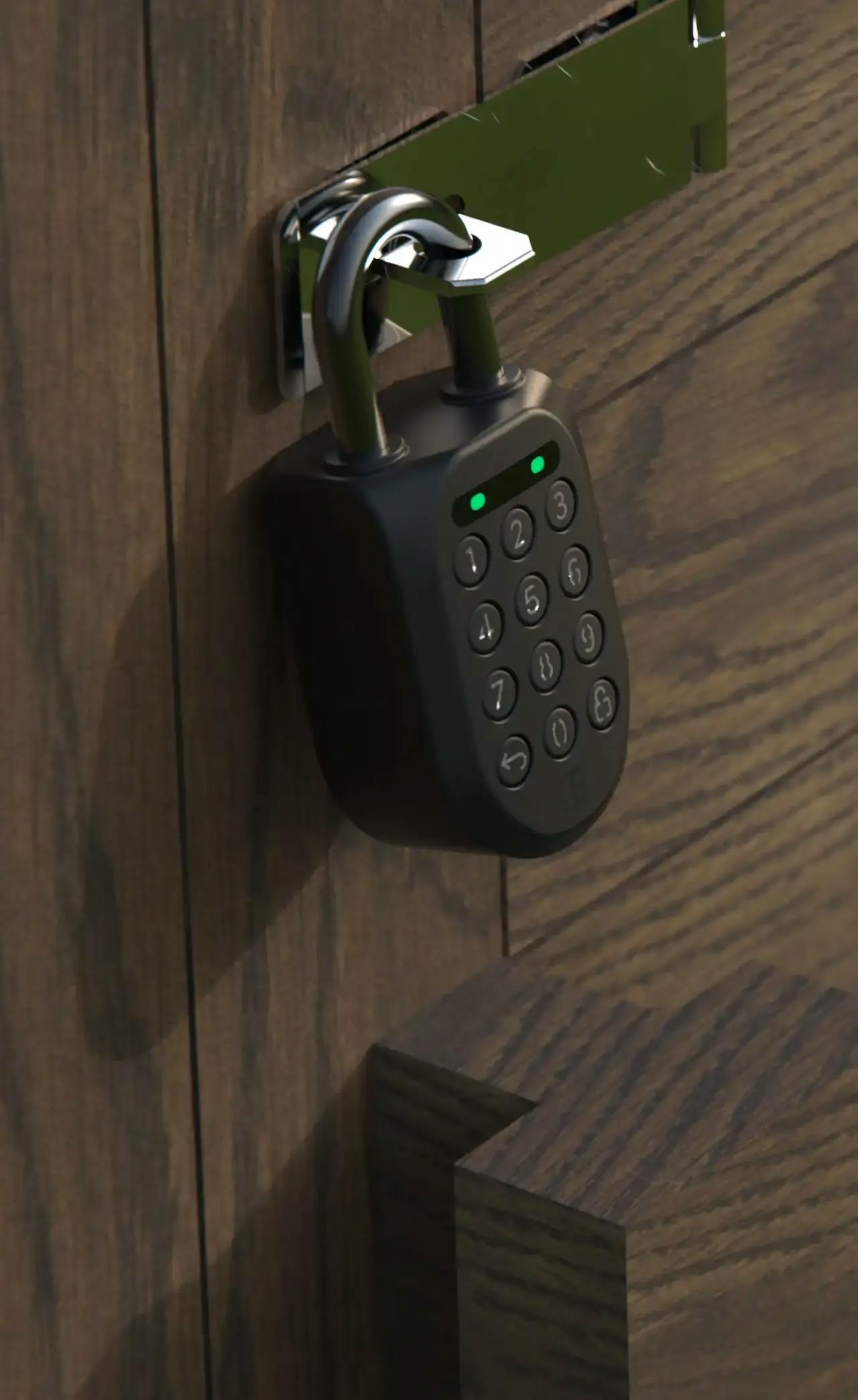 igloohome Padlock 2 digital lock on door