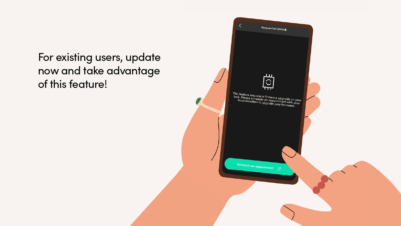 Smart locks benefits - Sequential Unlock