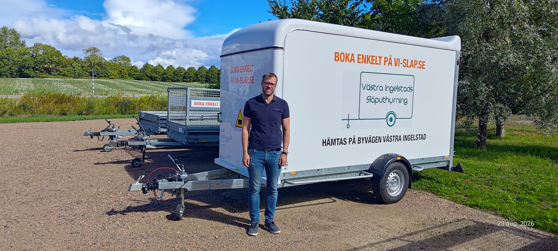 Started in 2019, Mårten’s self-service trailer rental business has grown to 11 trailers across 2 locations.