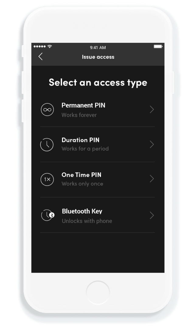 igloohome mobile app for digital lock