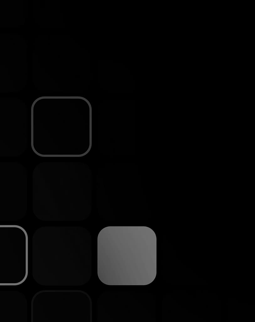Faint cluster of rounded igloo boxes down the left side