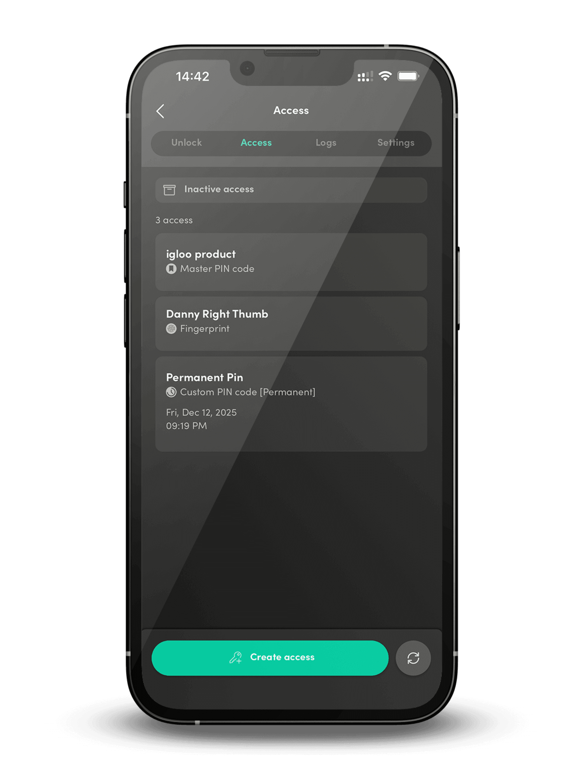 Access Screen