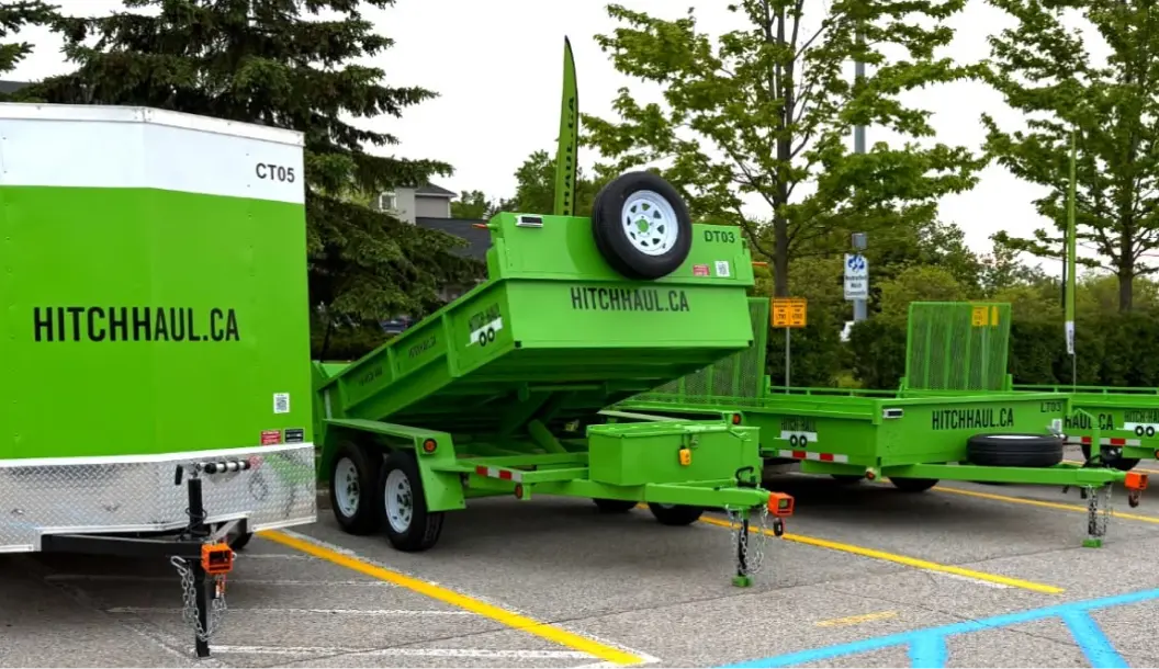 A Hitch Haul hire trailer secured with an igloo smart padlock for self-serve collection