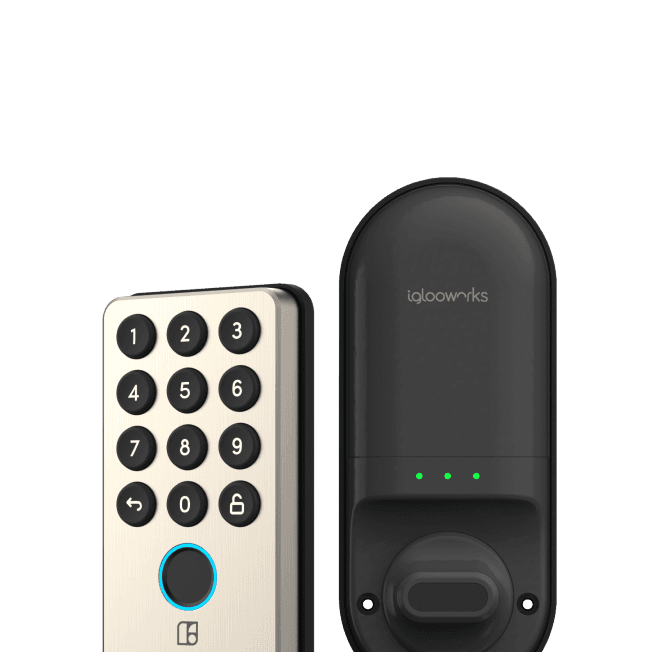 igloohome smart deadbolts with keypad and fingerprint reader