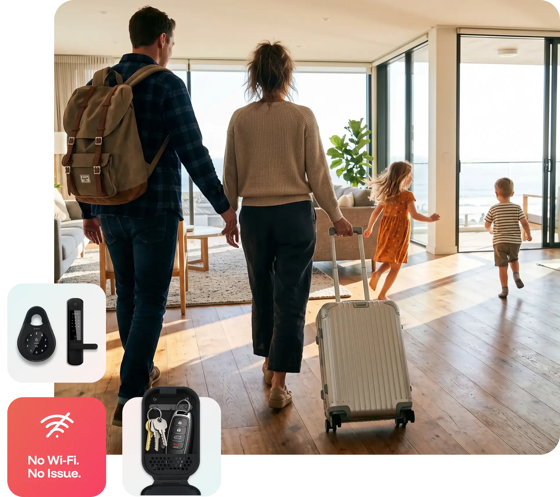 Guest self check-in with smart lock access at a short term rental